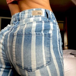 RSQ Striped Jeans 0/24